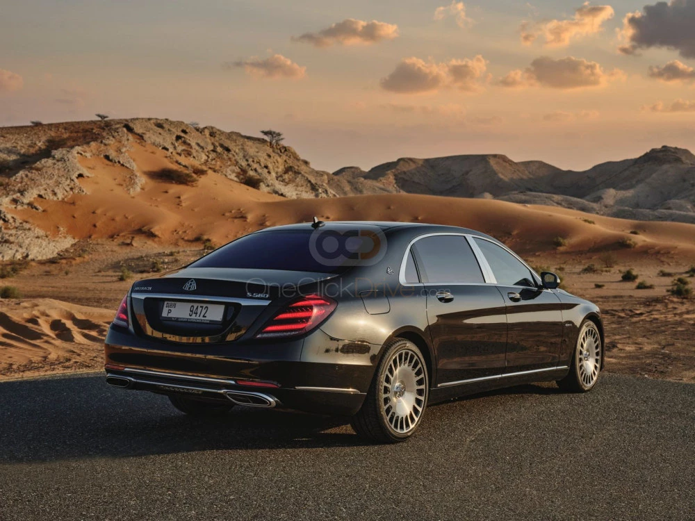 Black Mercedes Benz Maybach S560 2020 for rent in Dubai 3