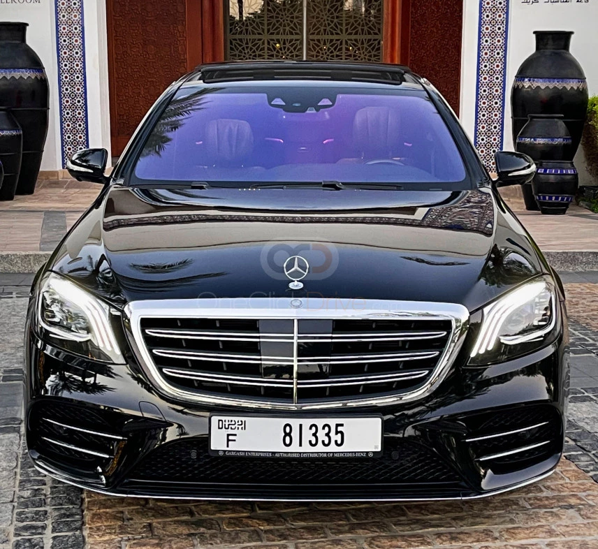 Black Mercedes Benz S560 2016 for rent in Dubai 4