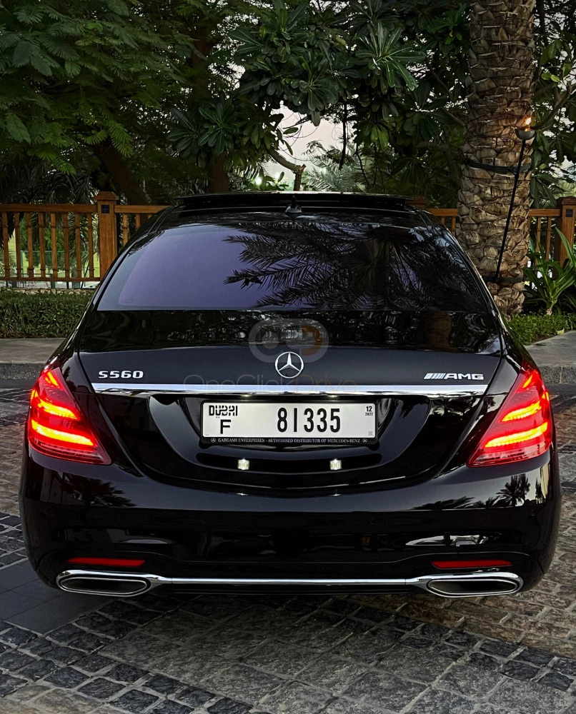 Black Mercedes Benz S560 2016 for rent in Dubai 10