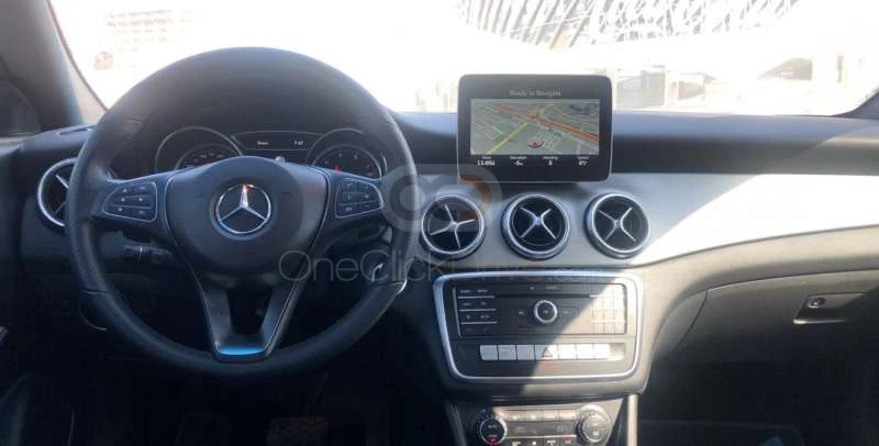 White Mercedes Benz CLA 250 2019 for rent in Dubai 3