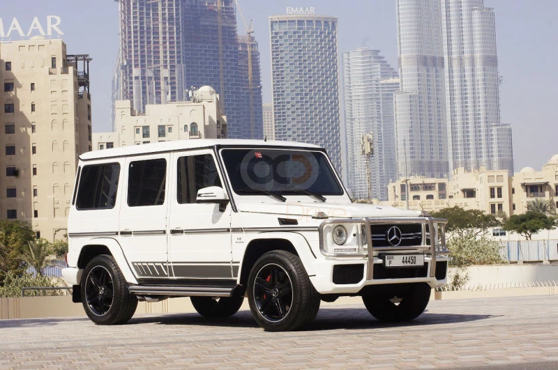 Blanco Mercedes Benz AMG G63 2017 for rent in Dubai 8