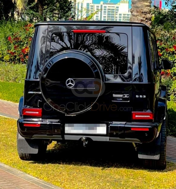 Black Mercedes Benz AMG G63 2020 for rent in Ajman 3