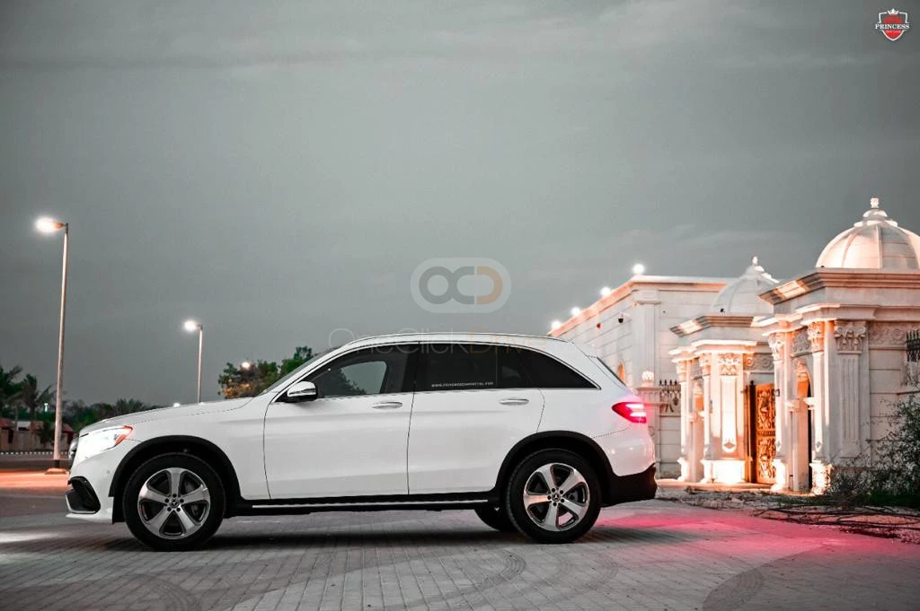 White Mercedes Benz GLC 300 2018 for rent in Dubai 7