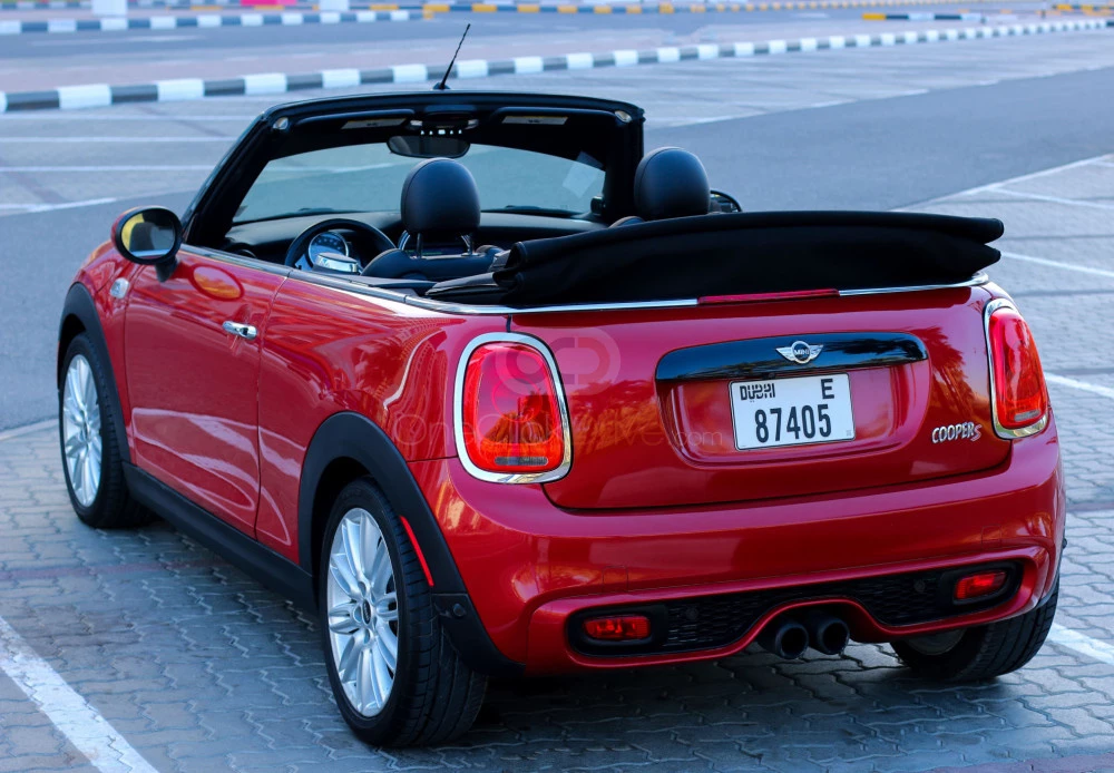 Red Mini Cooper S 2017 for rent in Ajman 3