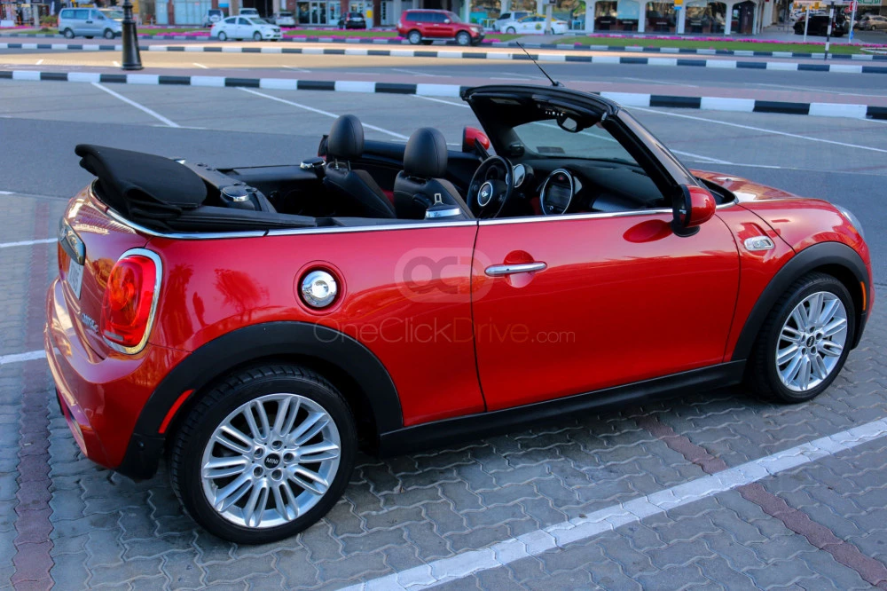 Red Mini Cooper S 2017 for rent in Ajman 2