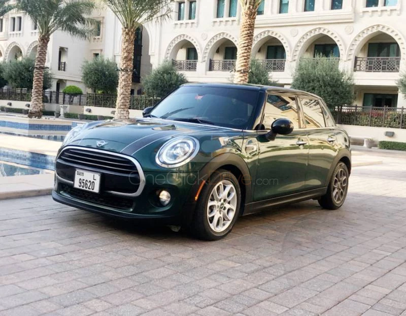 Green Mini Cooper 2019 for rent in Dubai 1