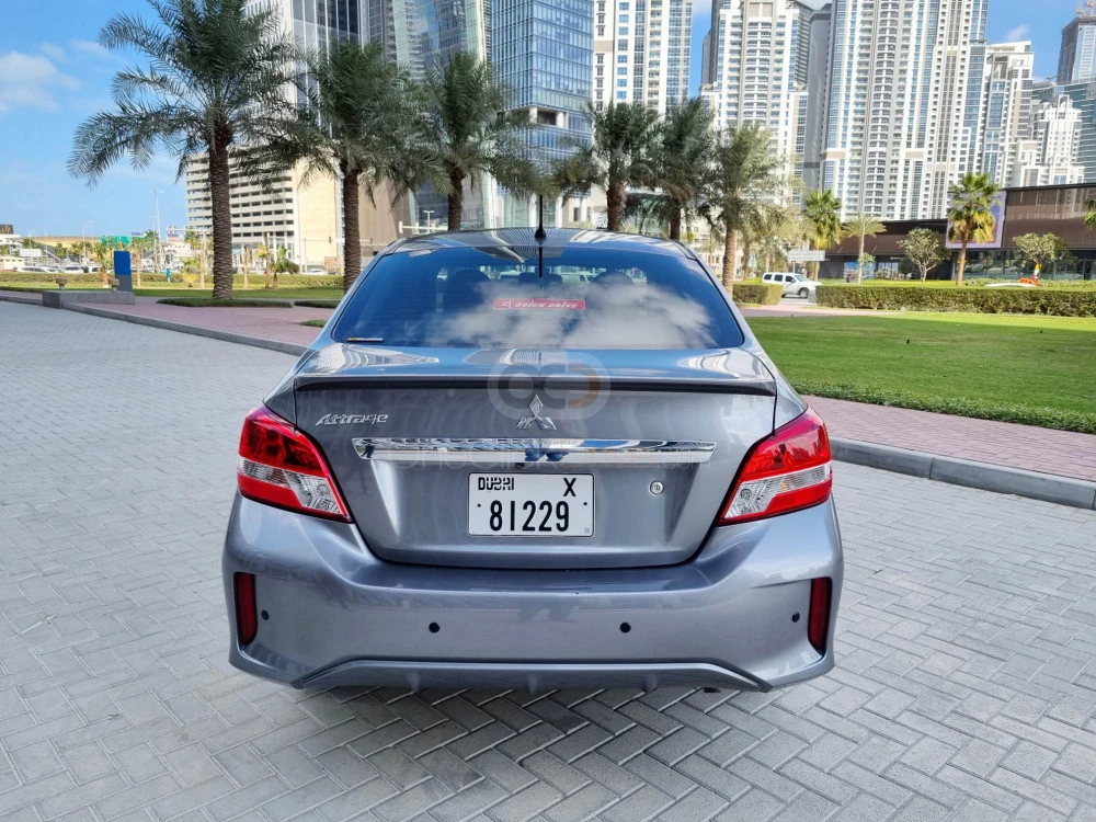 Gray Mitsubishi Attrage 2022 for rent in Dubai 6