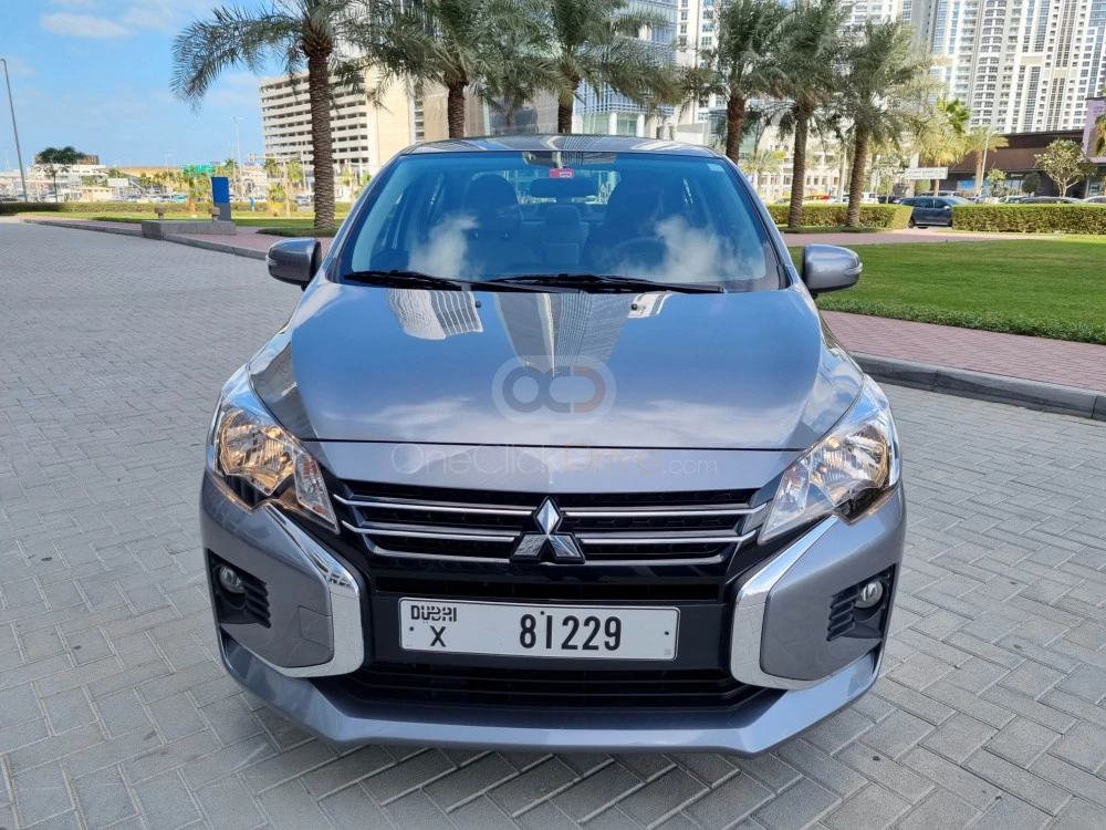 Gray Mitsubishi Attrage 2022 for rent in Dubai 2