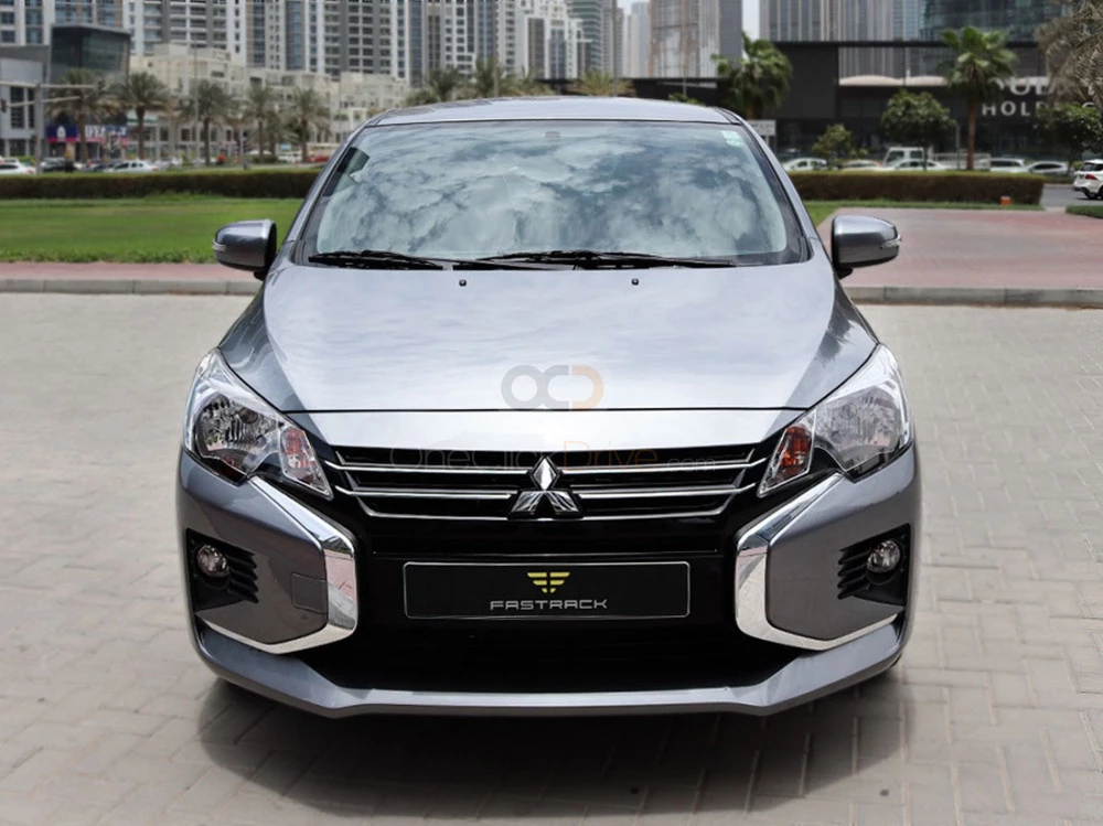 Silver Mitsubishi Attrage 2022 for rent in Dubai 4