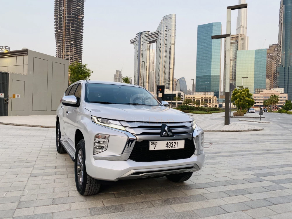White Mitsubishi Montero Sport 2021 for rent in Dubai 1