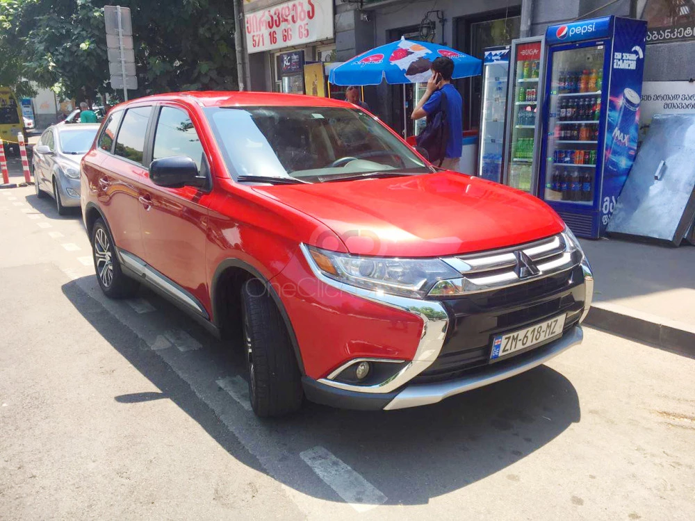 Red Mitsubishi Outlander 2017 for rent in Tbilisi 1