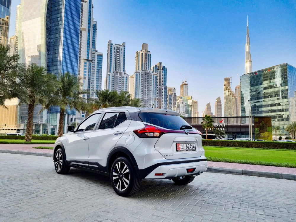 Silver Nissan Kicks 2022 for rent in Sharjah 10