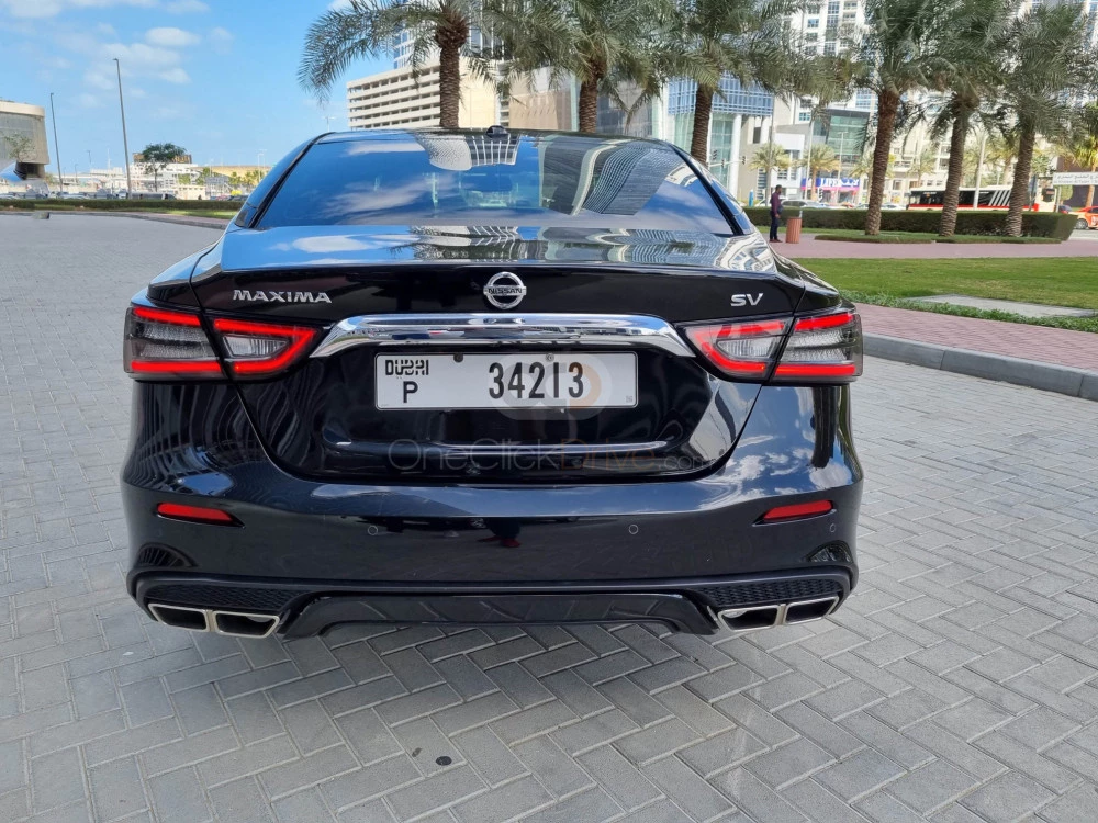 Black Nissan Maxima 2020 for rent in Dubai 8