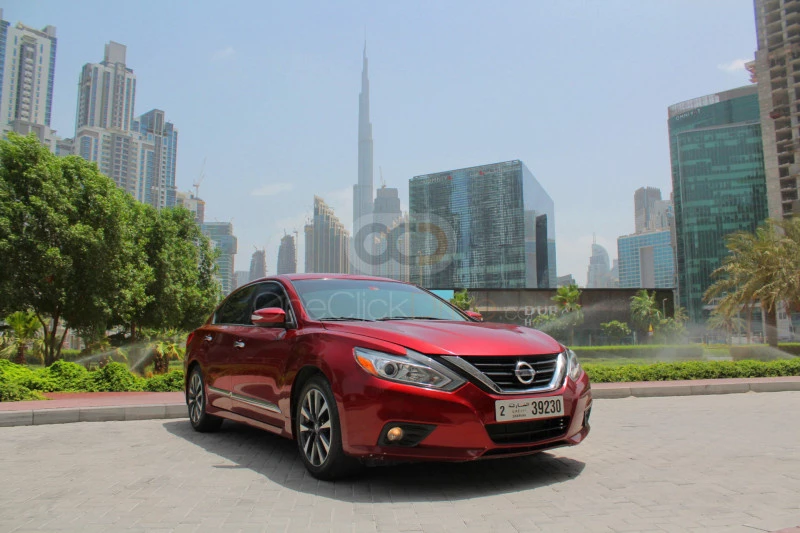 Red Nissan Altima 2016 for rent in Ajman 1