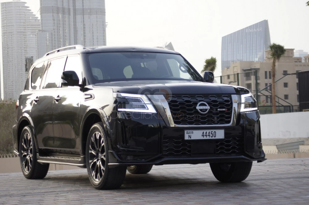 Black Nissan Patrol 2021 for rent in Dubai 5