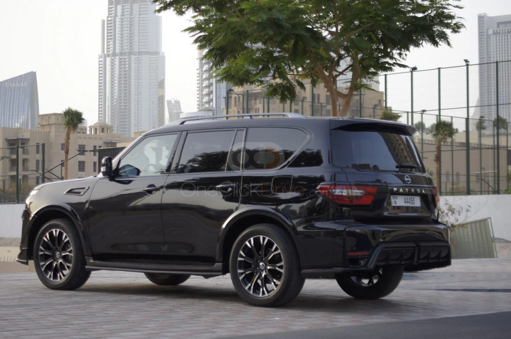 Black Nissan Patrol 2021 for rent in Dubai 6