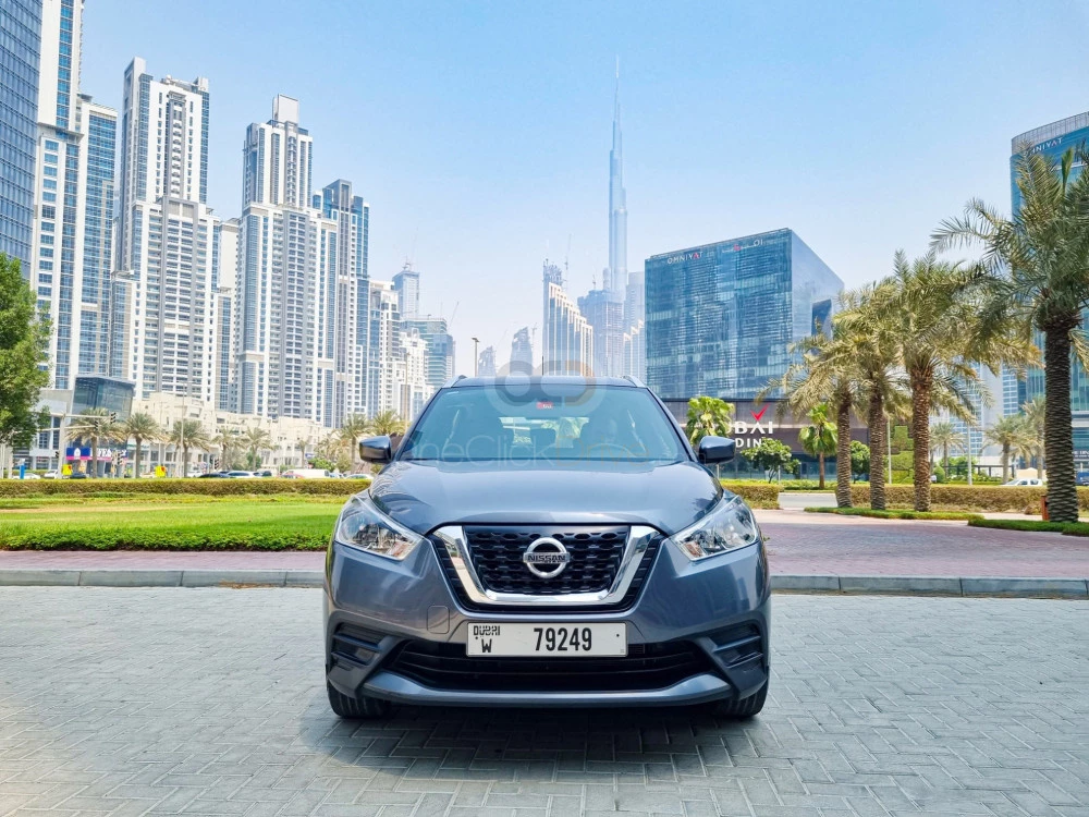 Gray Nissan Kicks 2020 for rent in Abu Dhabi 1