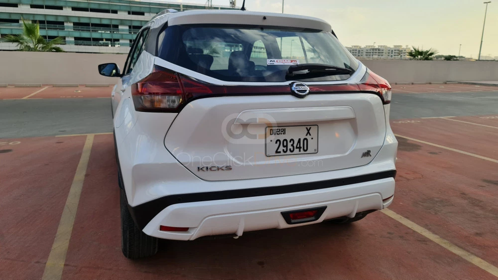 White Nissan Kicks 2022 for rent in Dubai 9