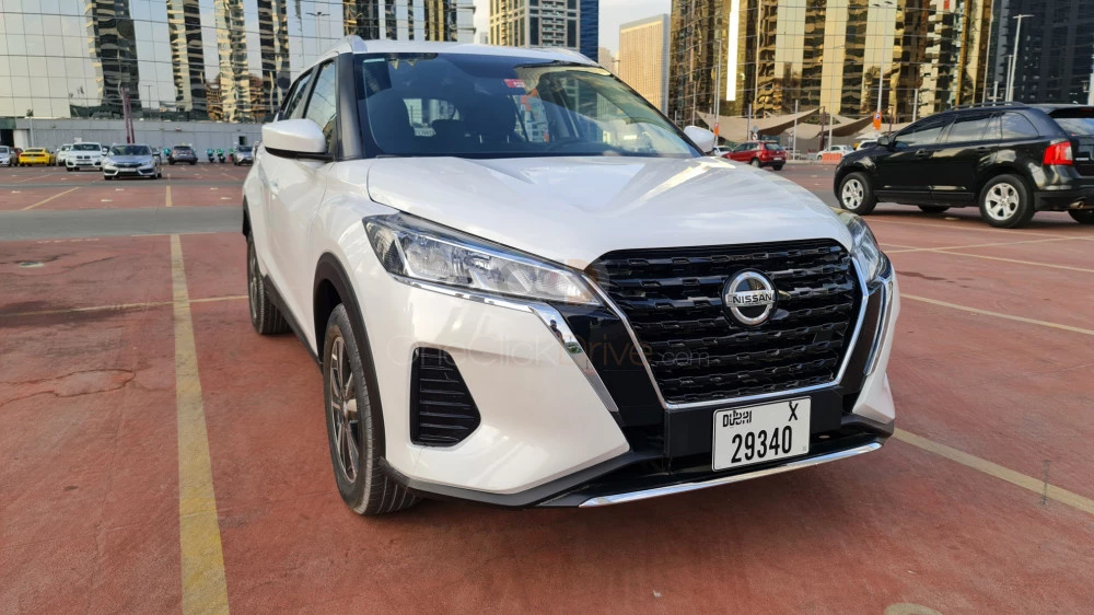 White Nissan Kicks 2022 for rent in Dubai 7