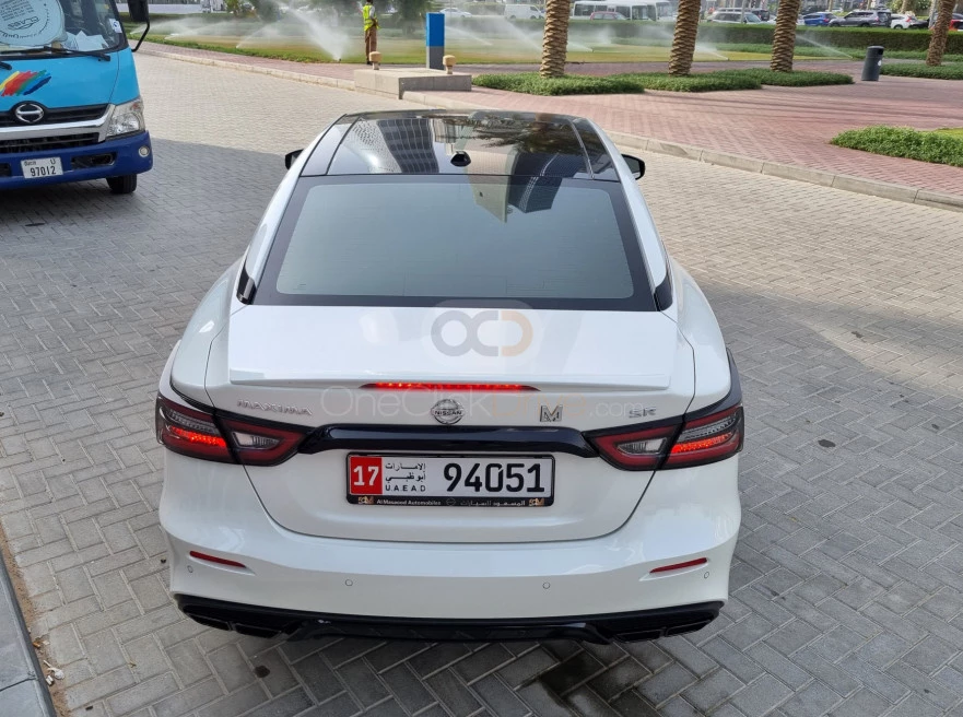 White Nissan Maxima 2022 for rent in Sharjah 5