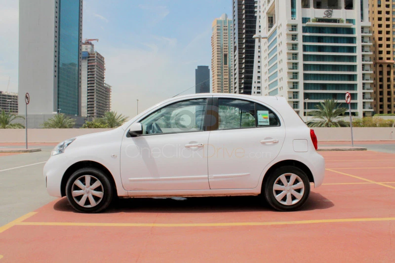 Blanco Nissan Micra 2020 for rent in Dubai 2