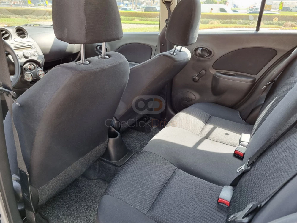 Silver Nissan Micra 2020 for rent in Abu Dhabi 5