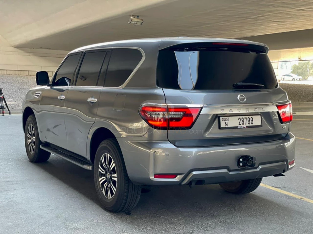 Gray Nissan Patrol Titanium 2021 for rent in Dubai 6