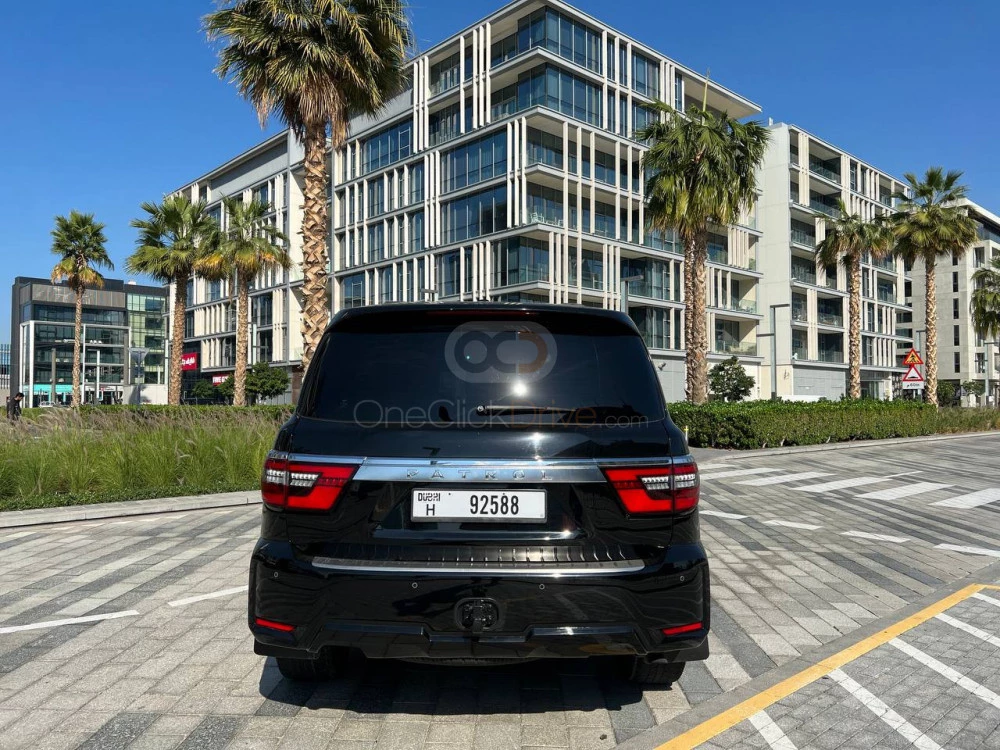 Black Nissan Patrol 2019 for rent in Dubai 4