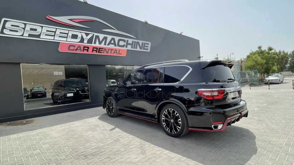 Black Nissan Patrol 2020 for rent in Dubai 4