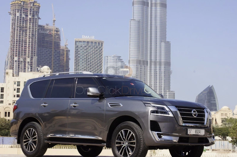 Gray Nissan Patrol 2020 for rent in Dubai 8