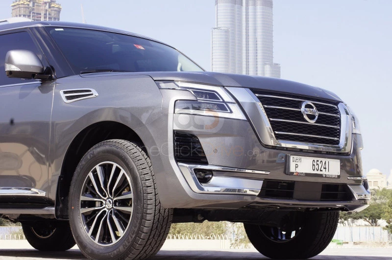 Gray Nissan Patrol 2020 for rent in Dubai 6