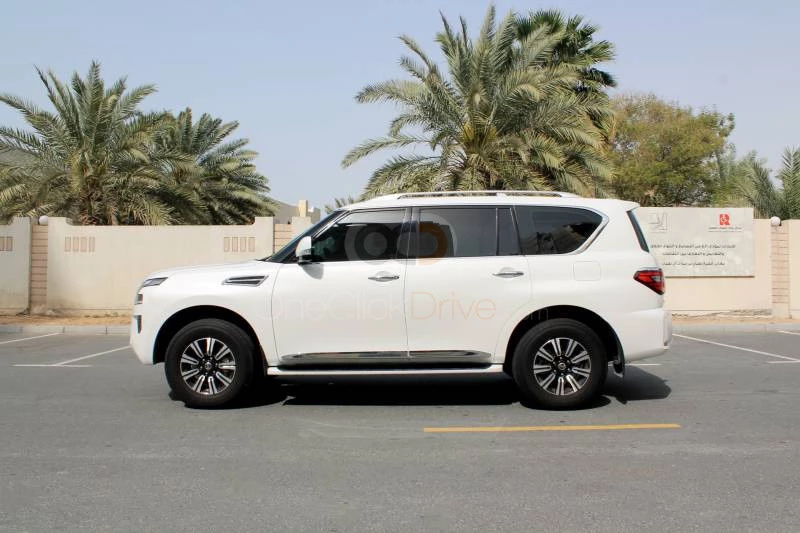 White Nissan Patrol Titanium 2020 for rent in Dubai 2