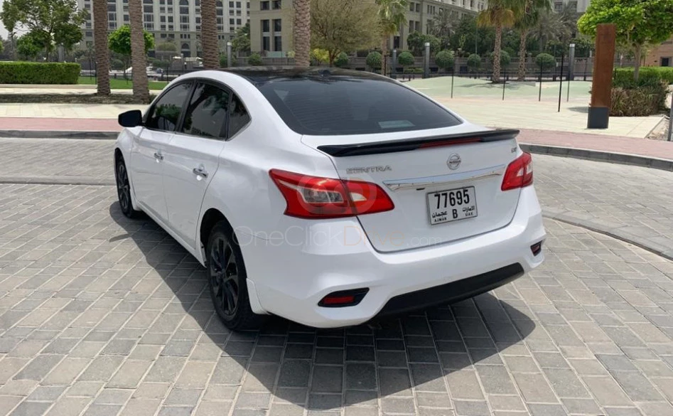 blanc Nissan Sentra 2019 for rent in Ajman 4