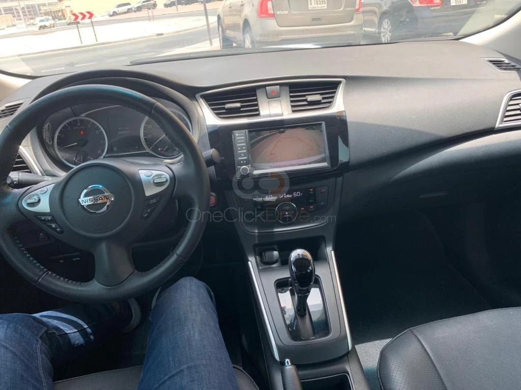 blanc Nissan Sentra 2019 for rent in Ajman 2