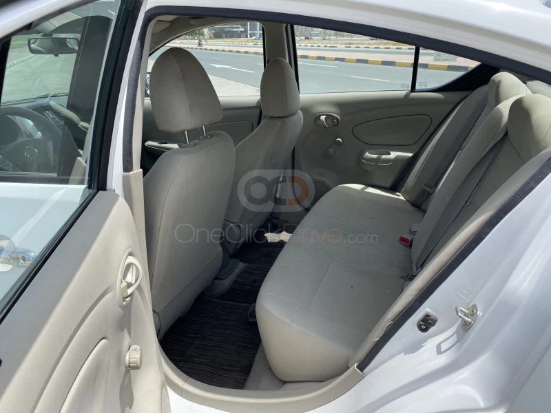 White Nissan Sunny 2019 for rent in Dubai 4