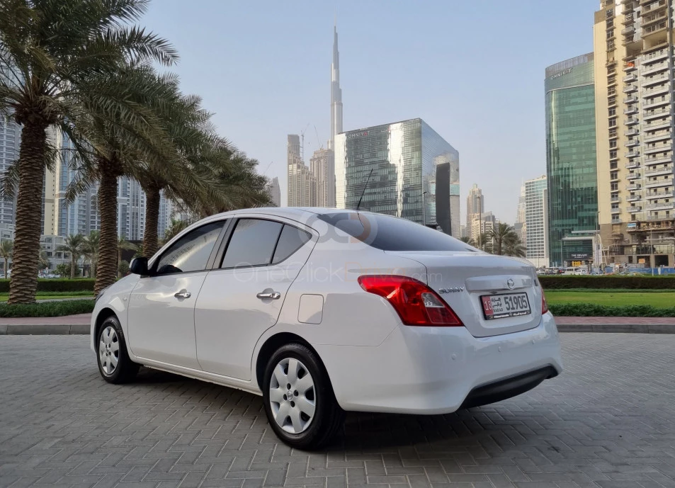 White Nissan Sunny 2022 for rent in Sharjah 2