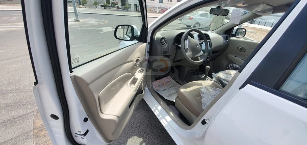 White Nissan Sunny 2022 for rent in Abu Dhabi 7