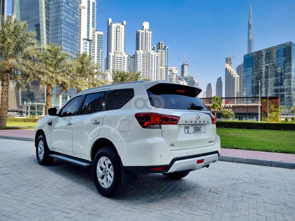White Nissan Xterra 2021 for rent in Dubai 8