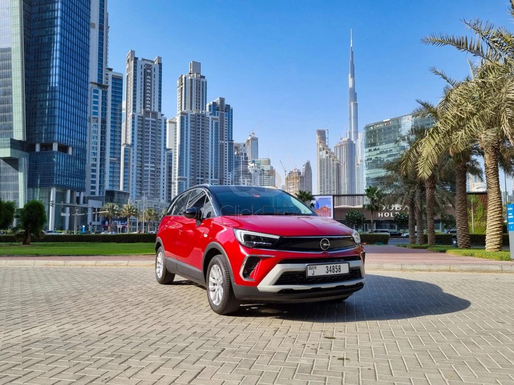 Red Opel Crossland 2022 for rent in Abu Dhabi 1