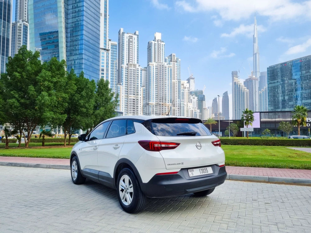 White Opel Grandland 2020 for rent in Abu Dhabi 9
