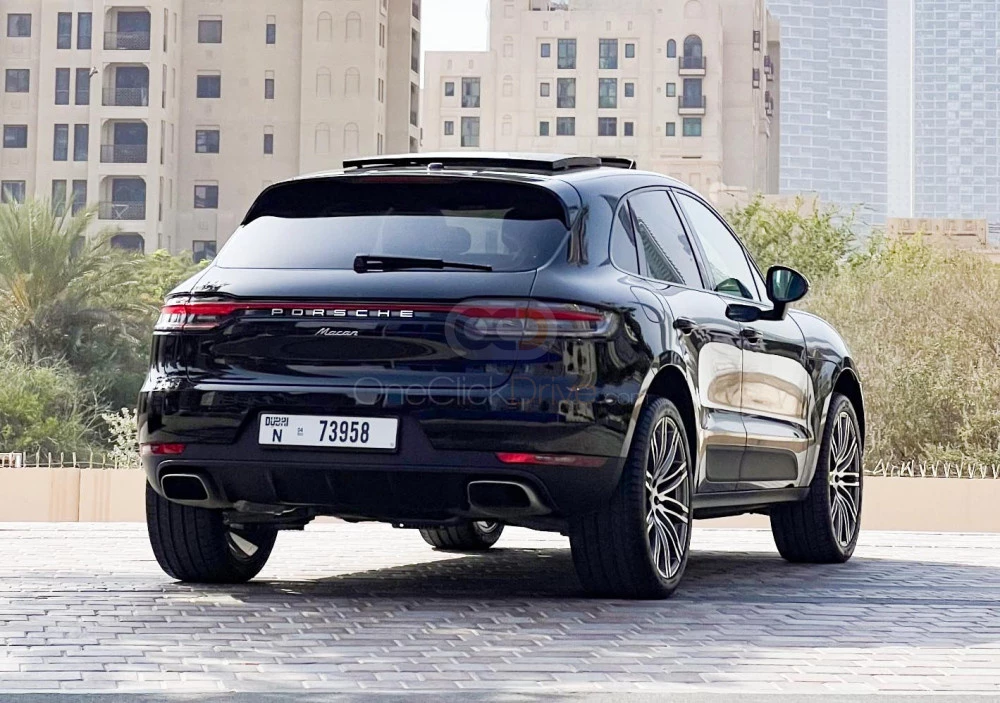 Black Porsche Macan 2021 for rent in Dubai 8