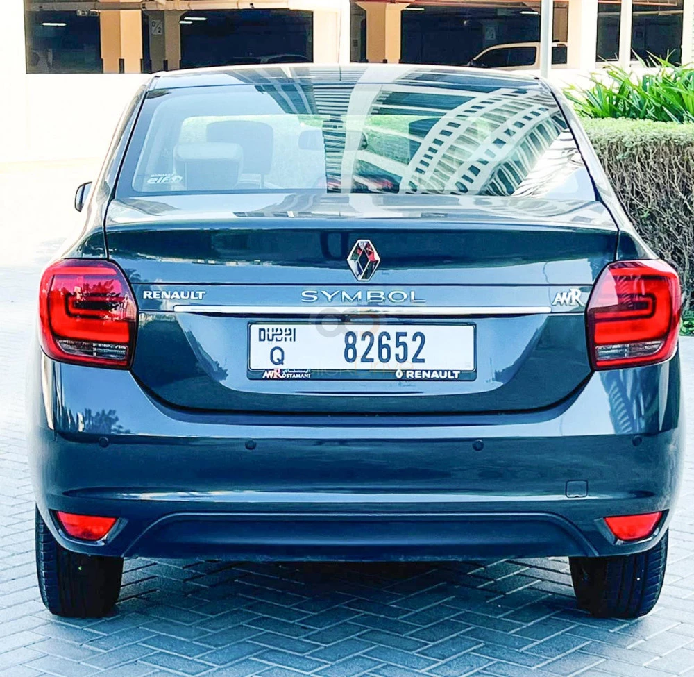 Blue Renault Symbol 2020 for rent in Dubai 3