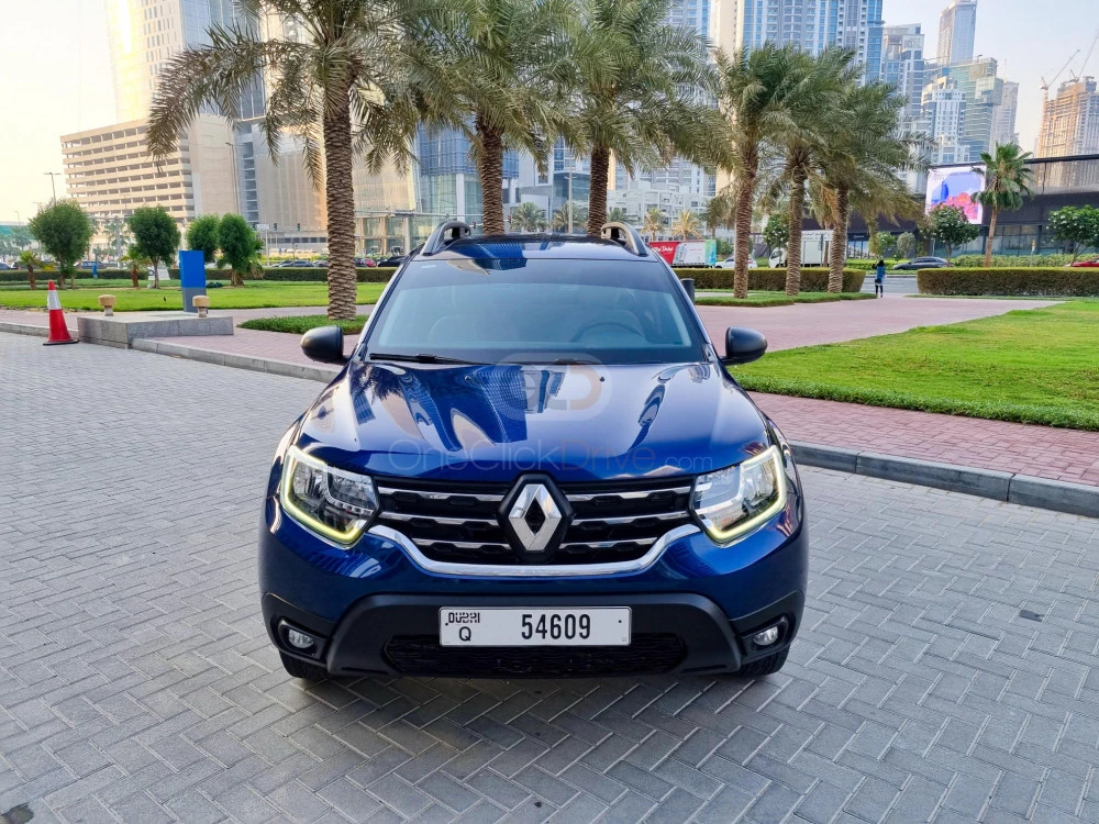 Blue Renault Duster 2020 for rent in Abu Dhabi 2