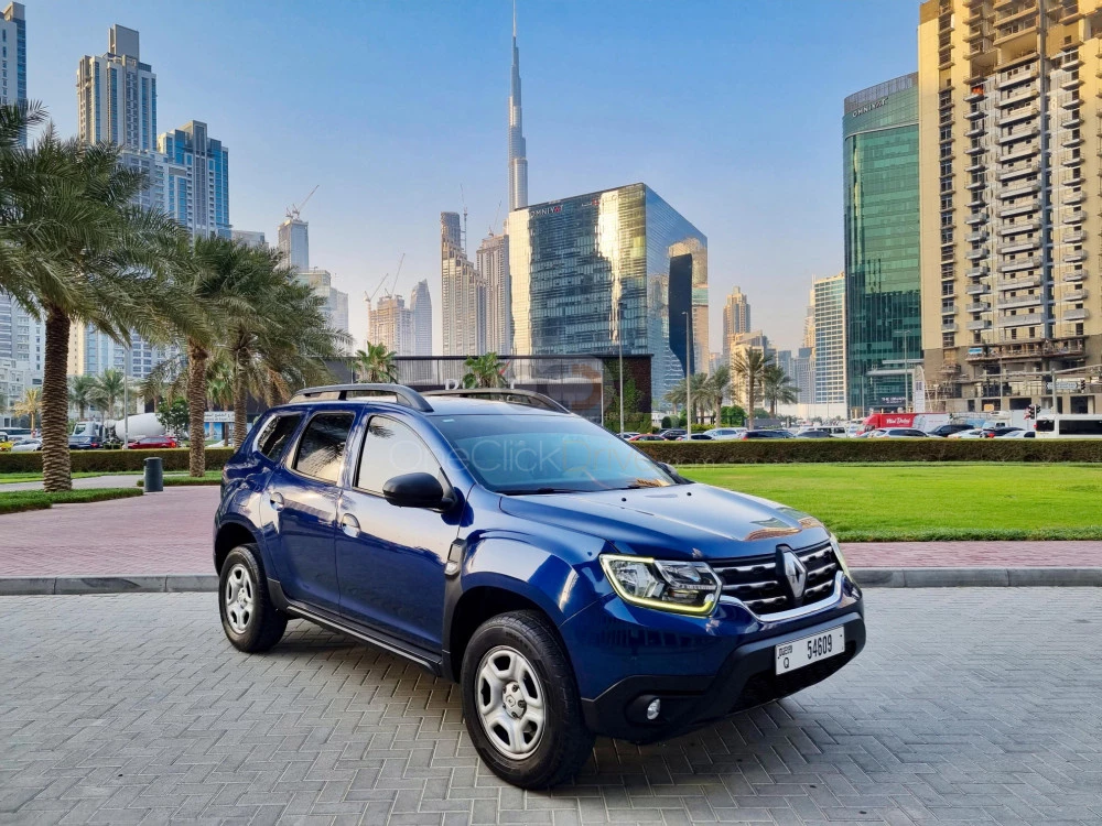 Blue Renault Duster 2020 for rent in Abu Dhabi 1