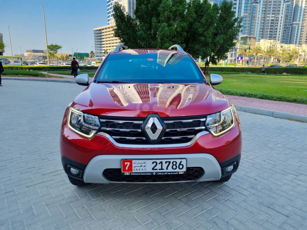 Red Renault Duster 2022 for rent in Sharjah 2