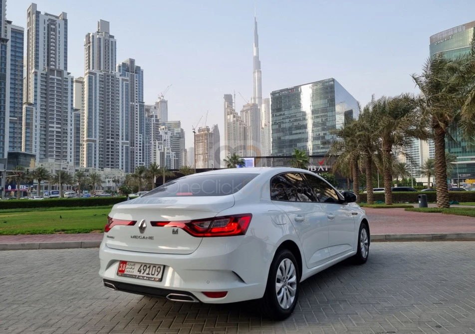 White Renault Megane 2023 for rent in Abu Dhabi 2