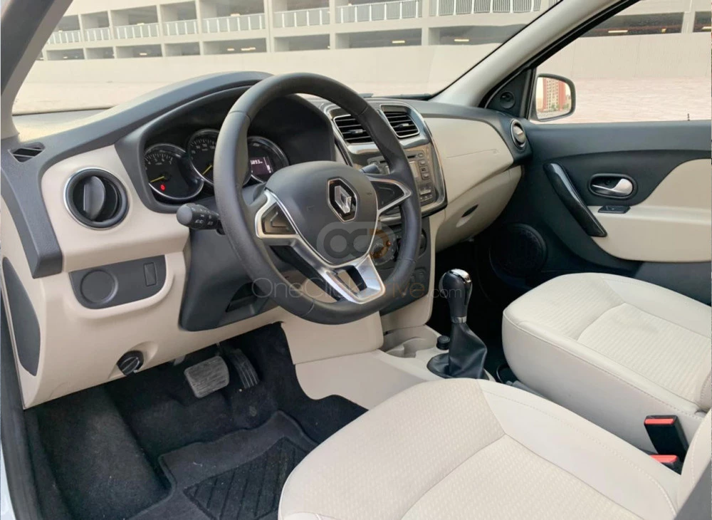 White Renault Symbol 2020 for rent in Dubai 4