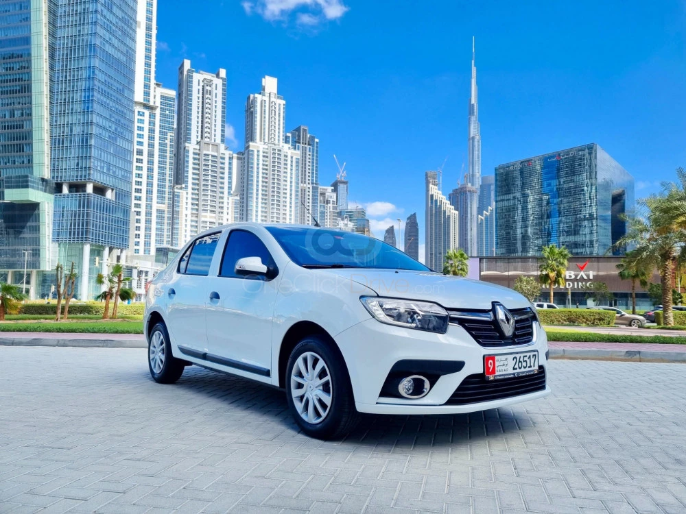 White Renault Symbol 2022 for rent in Sharjah 1