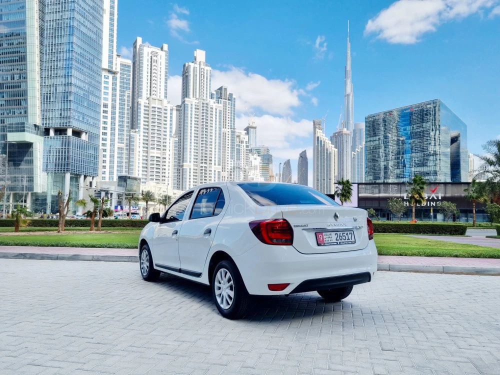 White Renault Symbol 2022 for rent in Dubai 8