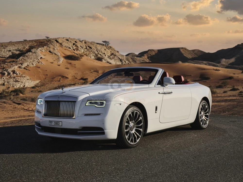 White Rolls Royce Dawn 2019 for rent in Abu Dhabi 1